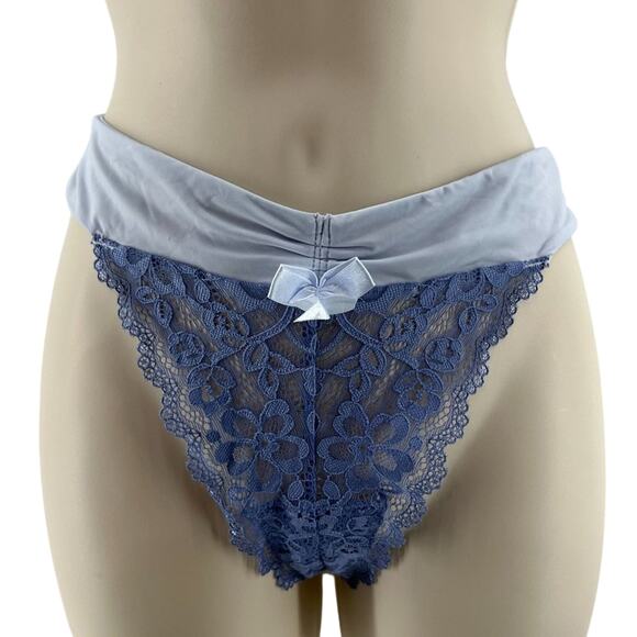 Adore Me Thanga Artic Ice Blue Panty Womens Medium - Picture 1 of 6